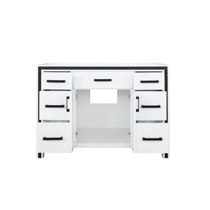 Ziva 48" White Single Vanity Cabinet Only - LZV352248SA00000