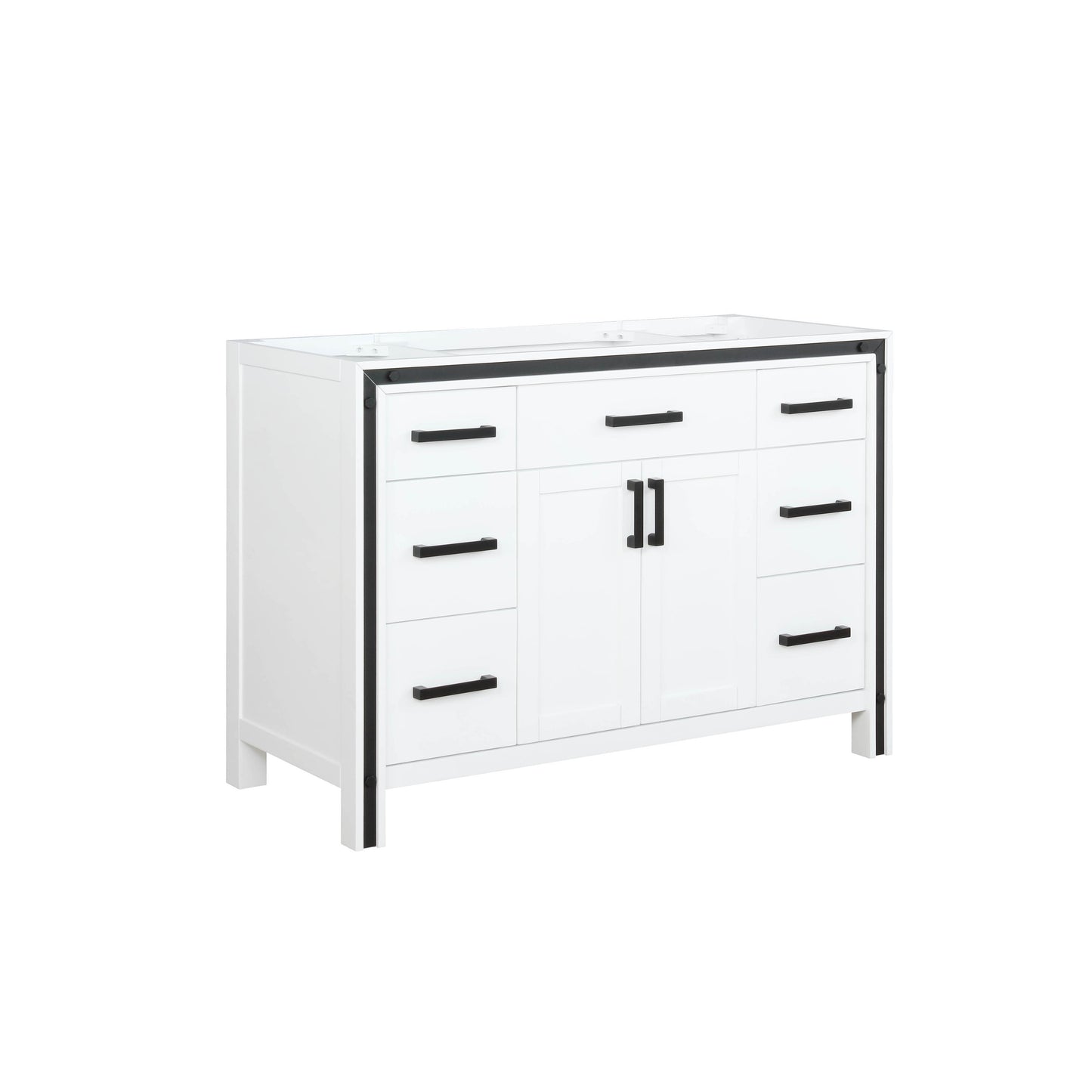 Ziva 48" White Single Vanity Cabinet Only - LZV352248SA00000