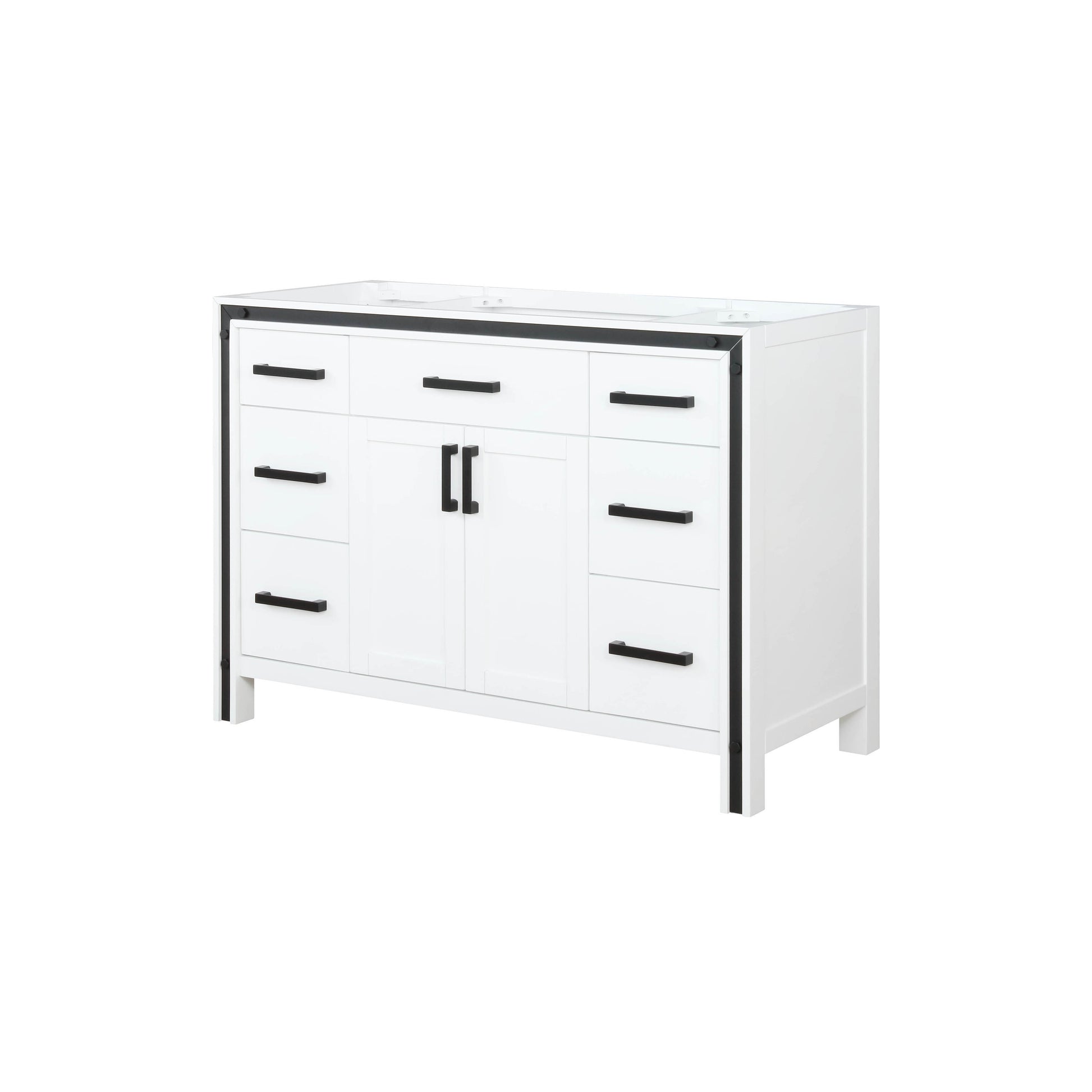 Ziva 48" White Single Vanity Cabinet Only - LZV352248SA00000