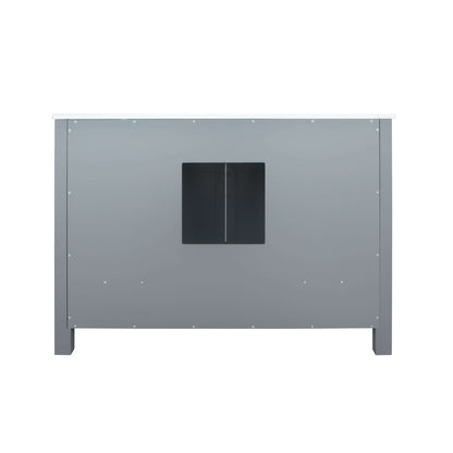 Ziva 48" Dark Grey Single Vanity, no Top and 34" Mirror - LZV352248SB00M34