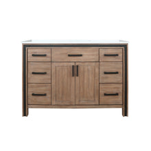 Load image into Gallery viewer, Ziva 48&quot; Rustic Barnwood Single Vanity, Cultured Marble Top, White Square Sink and no Mirror - LZV352248SNJS000