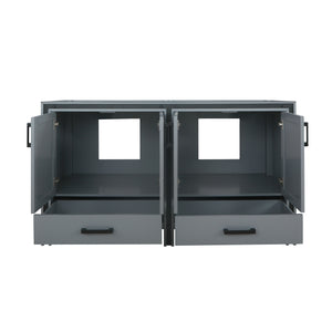 Ziva 60" Dark Grey Double Vanity Cabinet Only - LZV352260SB00000