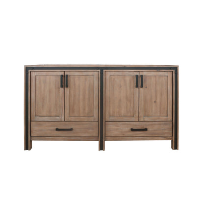 Ziva 60" Rustic Barnwood Double Vanity Cabinet Only - LZV352260SN00000