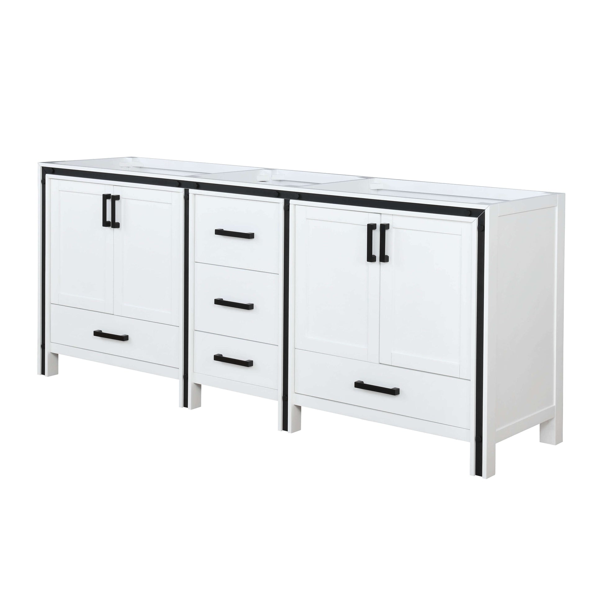 Ziva 72" White Vanity Double Cabinet Only - LZV352272SA00000