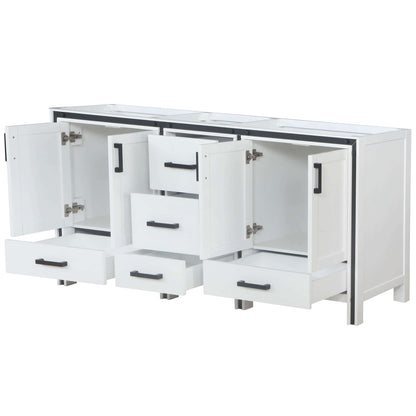 Ziva 72" White Vanity Double Cabinet Only - LZV352272SA00000