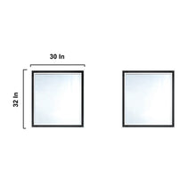 Load image into Gallery viewer, Ziva 72&quot; White Double Vanity, no Top and 30&quot; Mirrors - LZV352272SA00M30