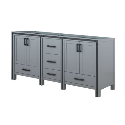 Ziva 72" Dark Grey Double Vanity Cabinet Only - LZV352272SB00000