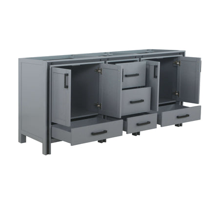 Ziva 72" Dark Grey Double Vanity Cabinet Only - LZV352272SB00000