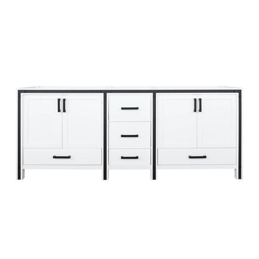 Ziva 80" White Vanity Double Cabinet Only - LZV352280SA00000