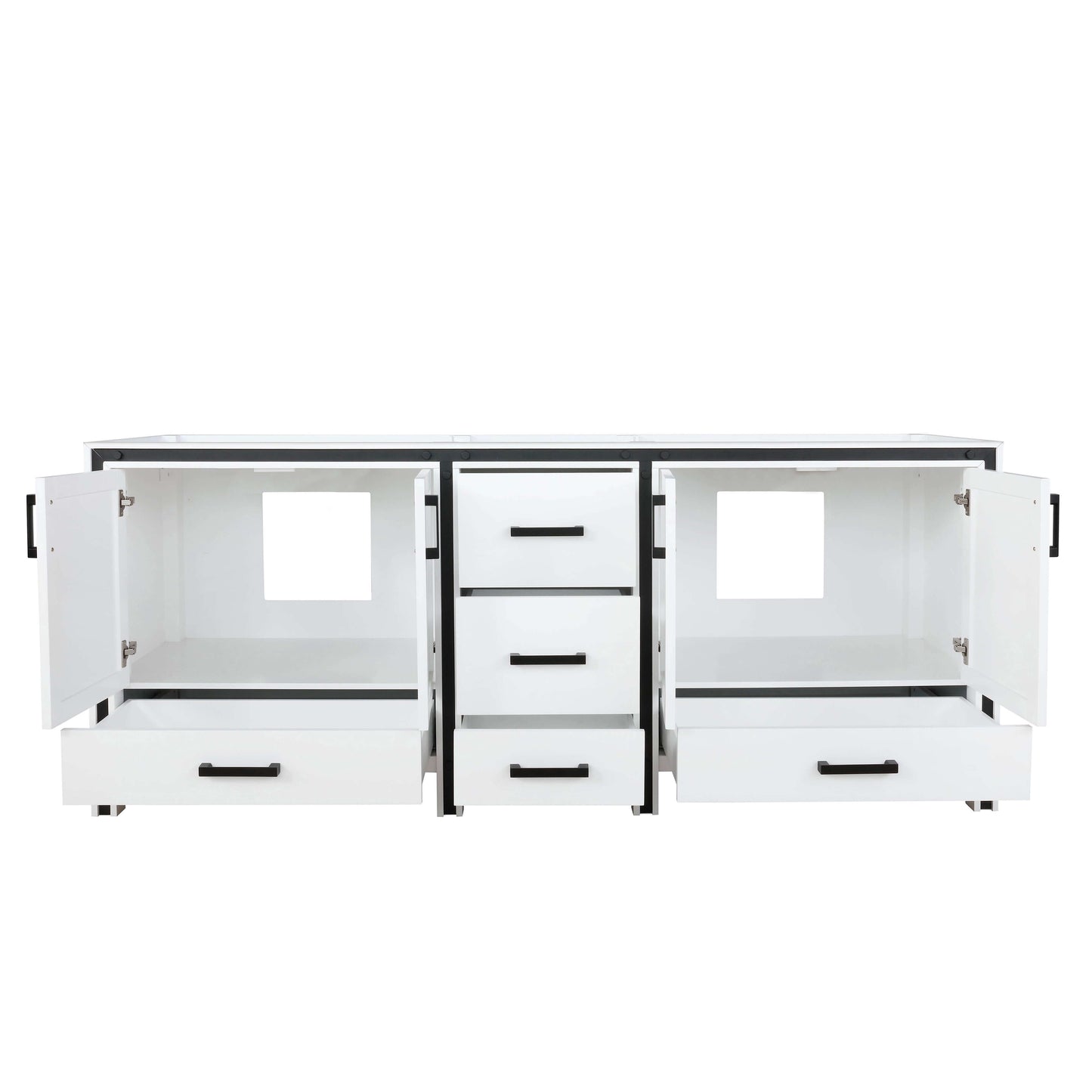 Ziva 80" White Vanity Double Cabinet Only - LZV352280SA00000