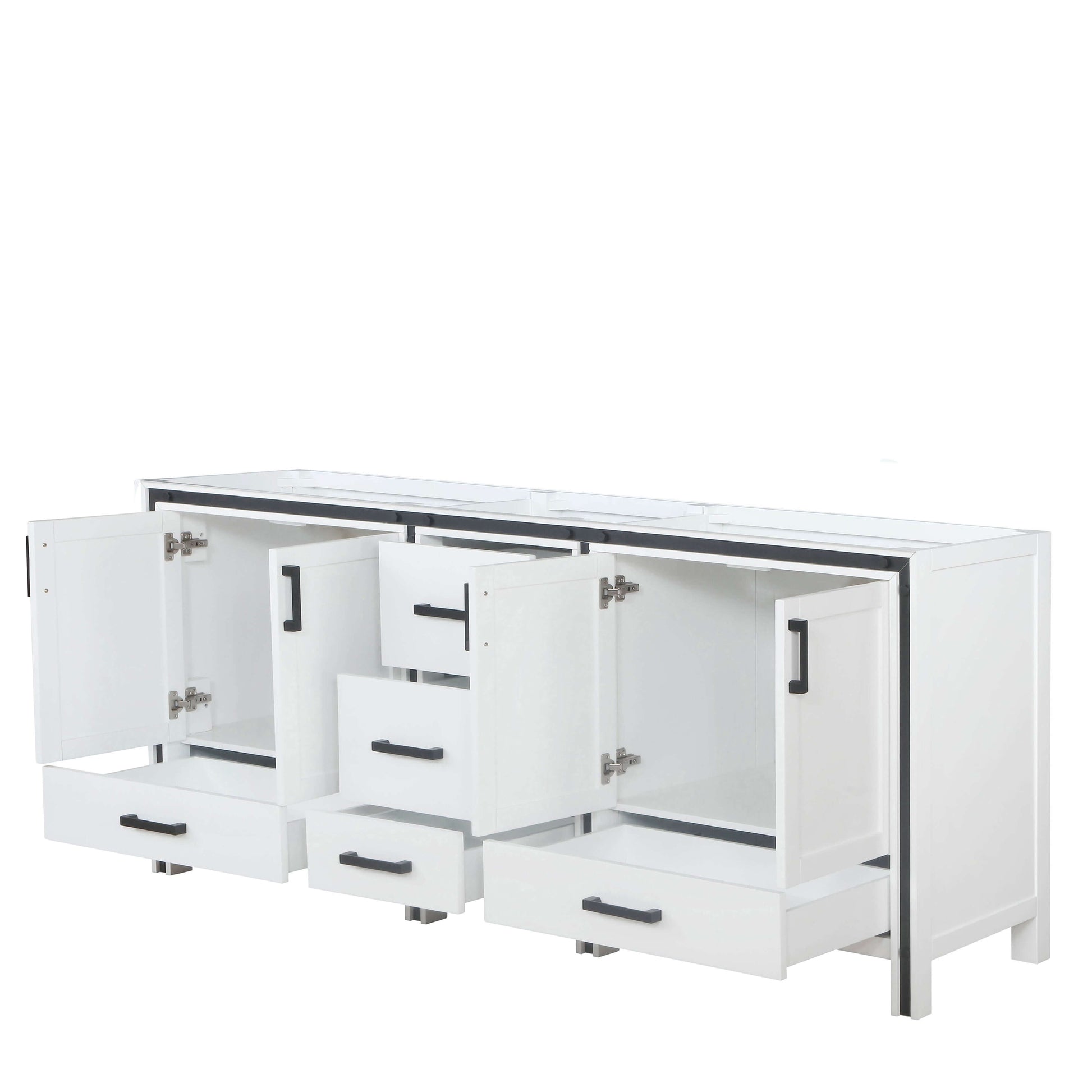 Ziva 80" White Vanity Double Cabinet Only - LZV352280SA00000