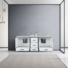 Load image into Gallery viewer, Ziva 80&quot; White Double Vanity, Cultured Marble Top, White Square Sink and no Mirror - LZV352280SAJS000