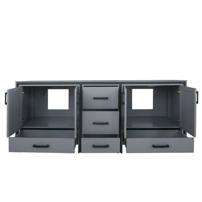 Ziva 80" Dark Grey Double Vanity Cabinet Only - LZV352280SB00000