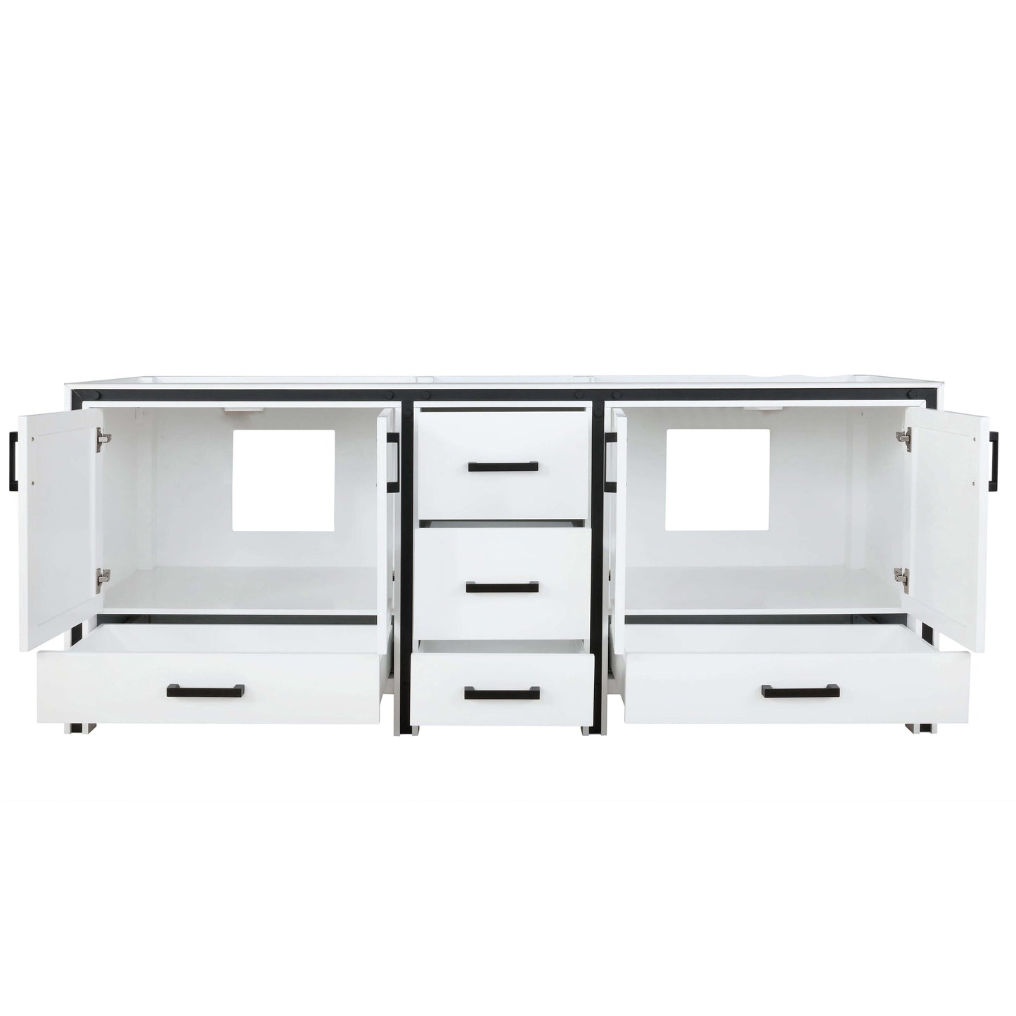 Ziva 84" White Vanity Double Cabinet Only - LZV352284SA00000