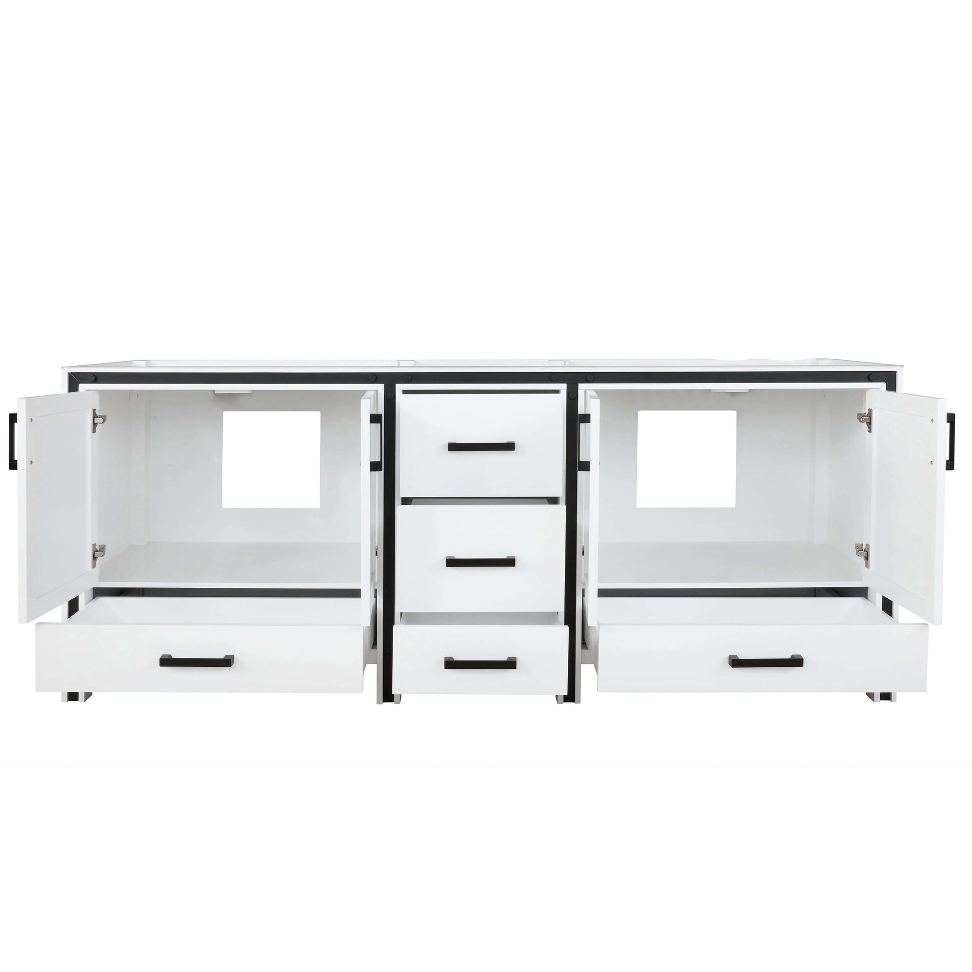 Ziva 84" White Vanity Double Cabinet Only - LZV352284SA00000