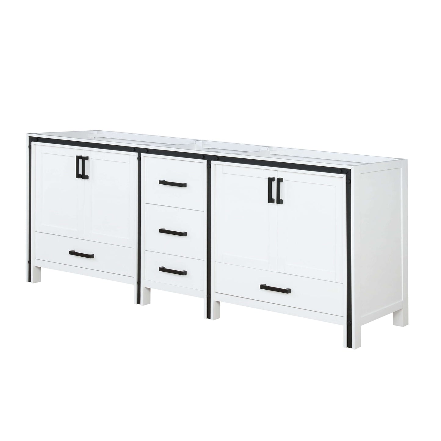 Ziva 84" White Vanity Double Cabinet Only - LZV352284SA00000