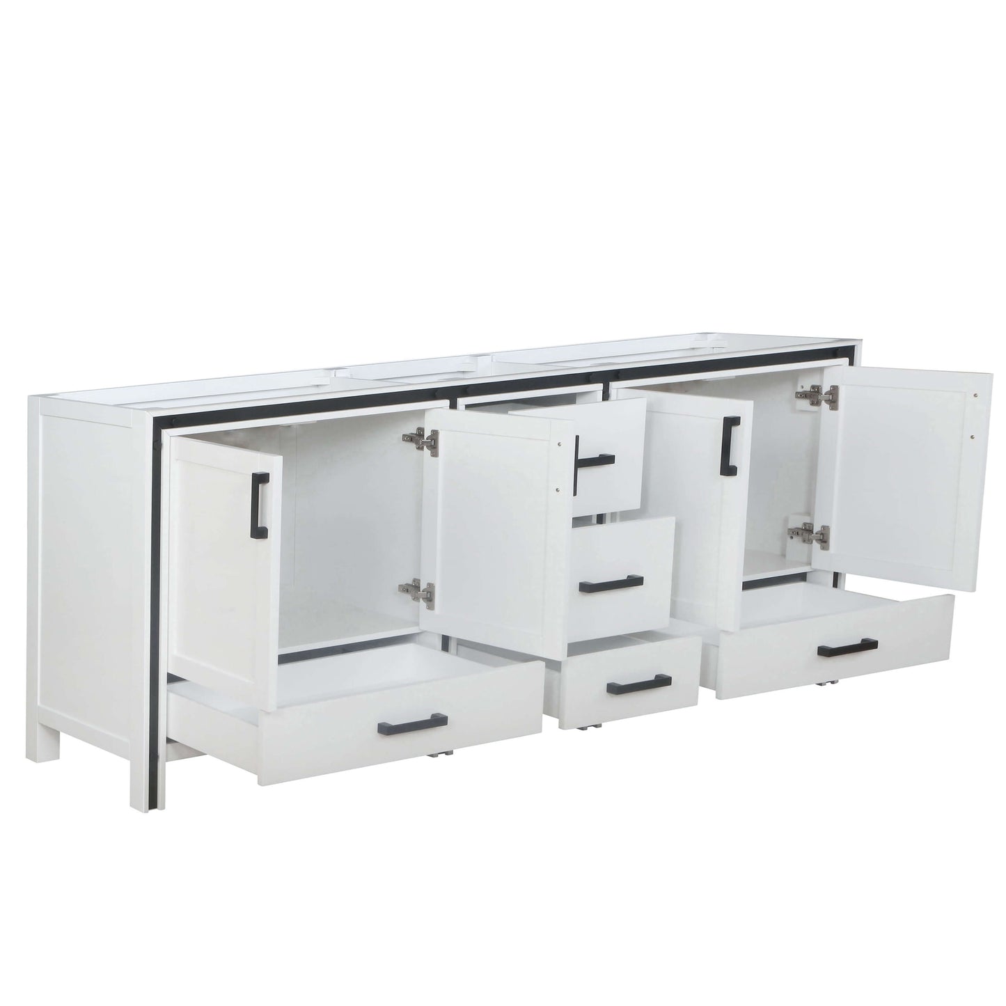 Ziva 84" White Vanity Double Cabinet Only - LZV352284SA00000