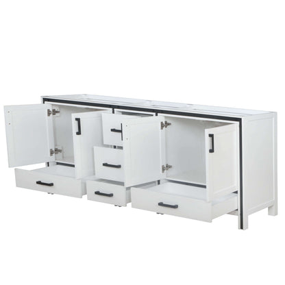 Ziva 84" White Vanity Double Cabinet Only - LZV352284SA00000