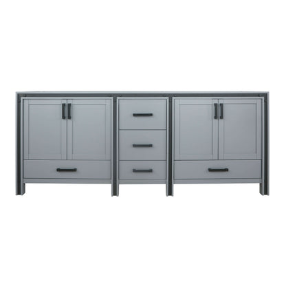 Ziva 84" Dark Grey Double Vanity Cabinet Only - LZV352284SB00000