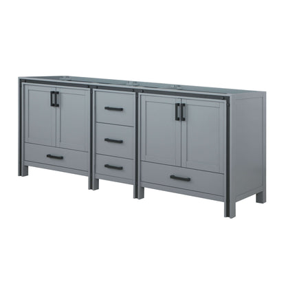 Ziva 84" Dark Grey Double Vanity Cabinet Only - LZV352284SB00000