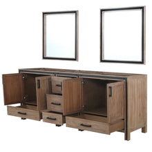Load image into Gallery viewer, Ziva 84&quot; Rustic Barnwood Double Vanity, no Top and 34&quot; Mirrors - LZV352284SN00M34