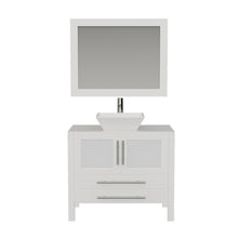 Load image into Gallery viewer, 36&quot; Solid Wood Vanity Set with Chrome Plumbing - 8111W