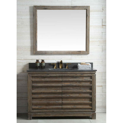 48" Wood Sink Vanity Match With Marble Wh 5148" Top -No Faucet - WH8448