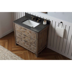36" Wood Sink Vanity Match With Marble Top -No Faucet - WH8636