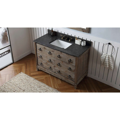 48" Wood Sink Vanity Match With Marble Top -No Faucet - WH8848