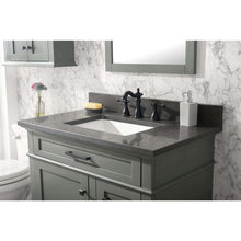 Load image into Gallery viewer, 36&quot; Pewter Green Finish Sink Vanity Cabinet With Blue Lime Stone Top - WLF2236-PG