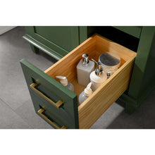 Load image into Gallery viewer, 36&quot; Vogue Green Finish Sink Vanity Cabinet With Carrara White Top - WLF2236-VG
