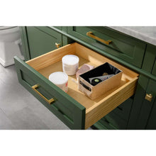 Load image into Gallery viewer, 72&quot; Vogue Green Double Single Sink Vanity Cabinet With Carrara White Top - WLF2272-VG