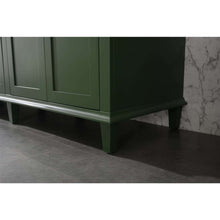 Load image into Gallery viewer, 80&quot; Vogue Green Double Single Sink Vanity Cabinet With Carrara White Quartz Top Wlf2280-Cw-Qz - WLF2280-VG