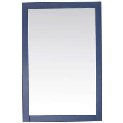 60" Blue Finish Double Sink Vanity Cabinet With Carrara White Top - WLF2160D-B