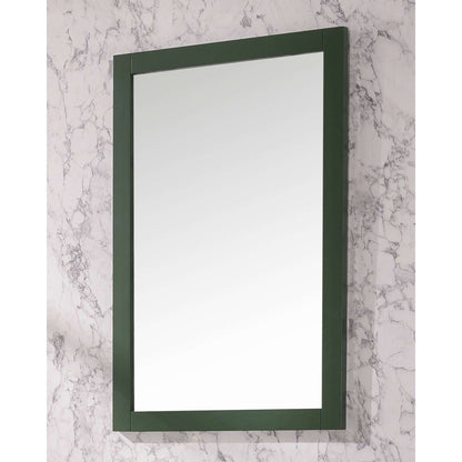 54" Vogue Green Finish Double Sink Vanity Cabinet With Carrara White Top - WLF2154-VG