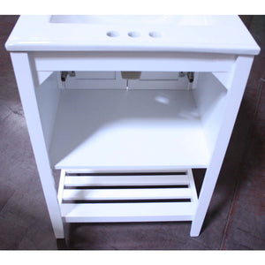 24" Sink Vanity Without Faucet - WLF6020-W