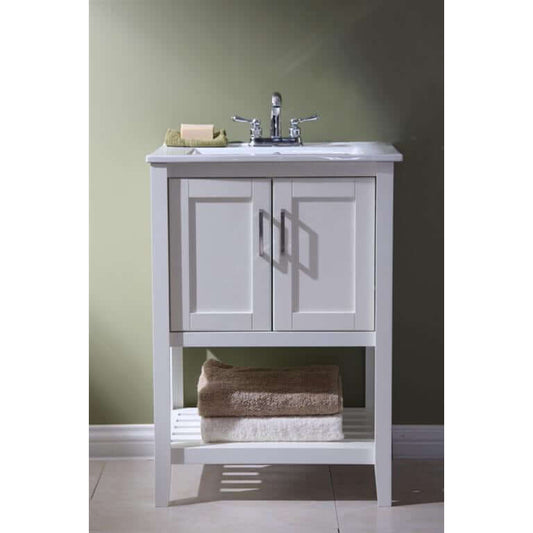 24" Sink Vanity Without Faucet - WLF6020-W