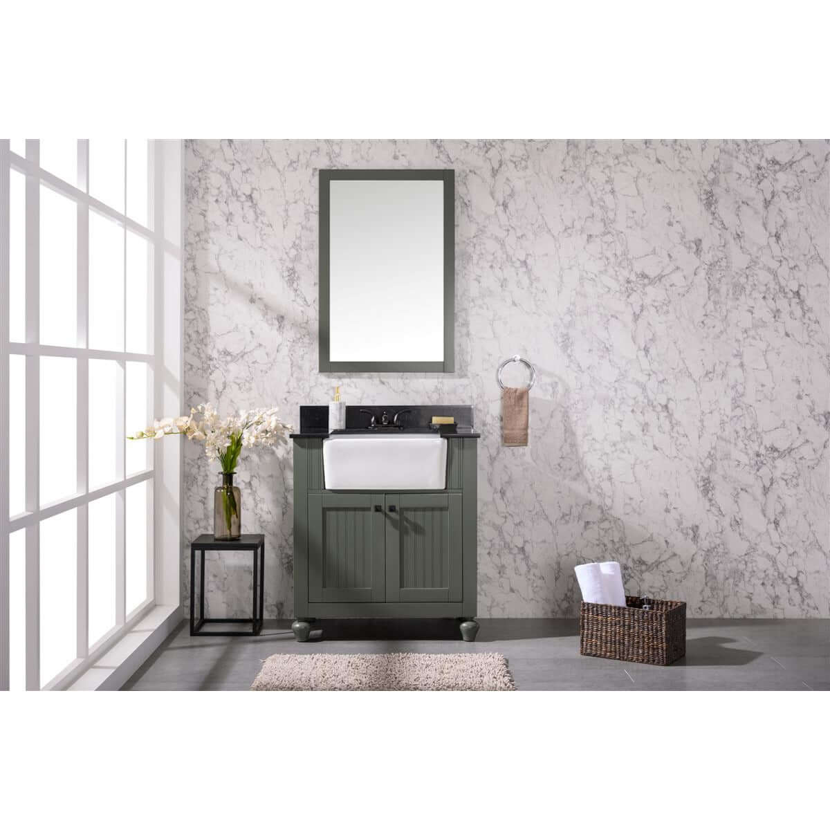 30" Sink Vanity Without Faucet - WLF6022-PG