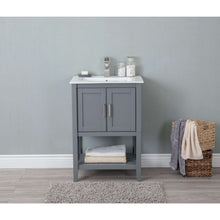 Load image into Gallery viewer, 24&quot; KD Westchester Gray Single Sink Vanity - WLF6023-JK