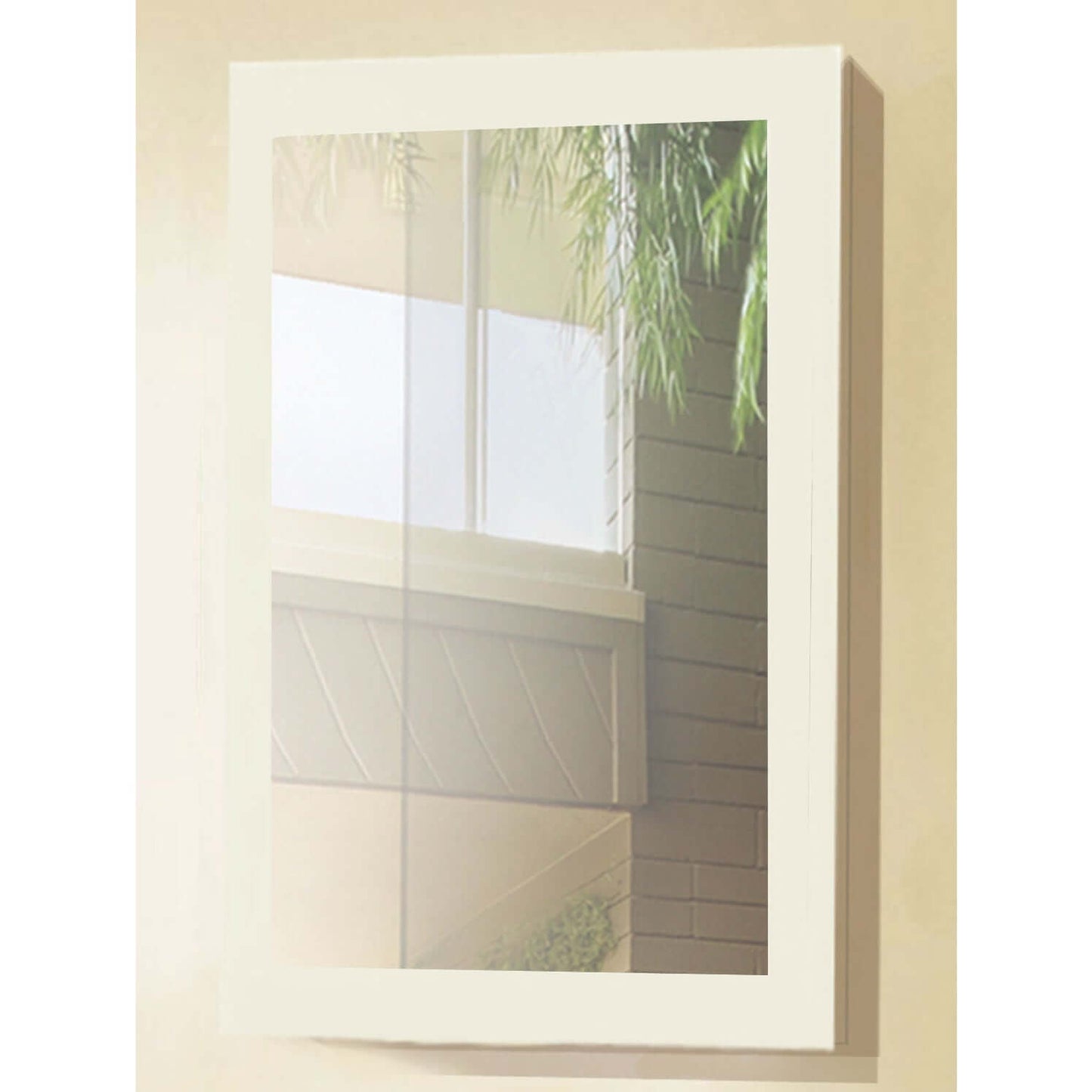 20" White Framed Mirror - WLF6042-W-M