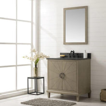 Load image into Gallery viewer, 30&quot; Antique Gray Oak Vanity With Blue Limestone Top - WLF7040-30-AGO-BS