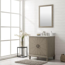 Load image into Gallery viewer, 30&quot; Antique Gray Oak Vanity With Carrara White Top - WLF7040-30-AGO-CW