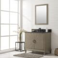 36" Antique Gray Oak Vanity With Blue Limestone Top - WLF7040-36-AGO-BS