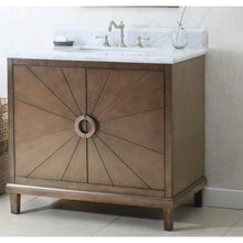 Load image into Gallery viewer, 36&quot; Antique Coffee Sink Vanity With Wlf7040-37 Top, No Faucet - WLF7040-36-CW