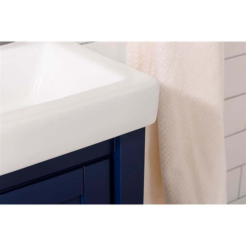 18" Blue Sink Single Vanity - WLF9018-B