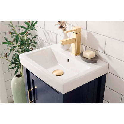 18" Blue Sink Single Vanity - WLF9018-B