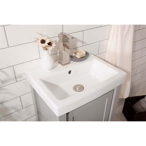 18" Gray Single Sink Vanity - WLF9018-G