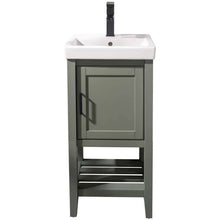 Load image into Gallery viewer, 18&quot; Pewter Green Single Sink Vanity - WLF9218-PG