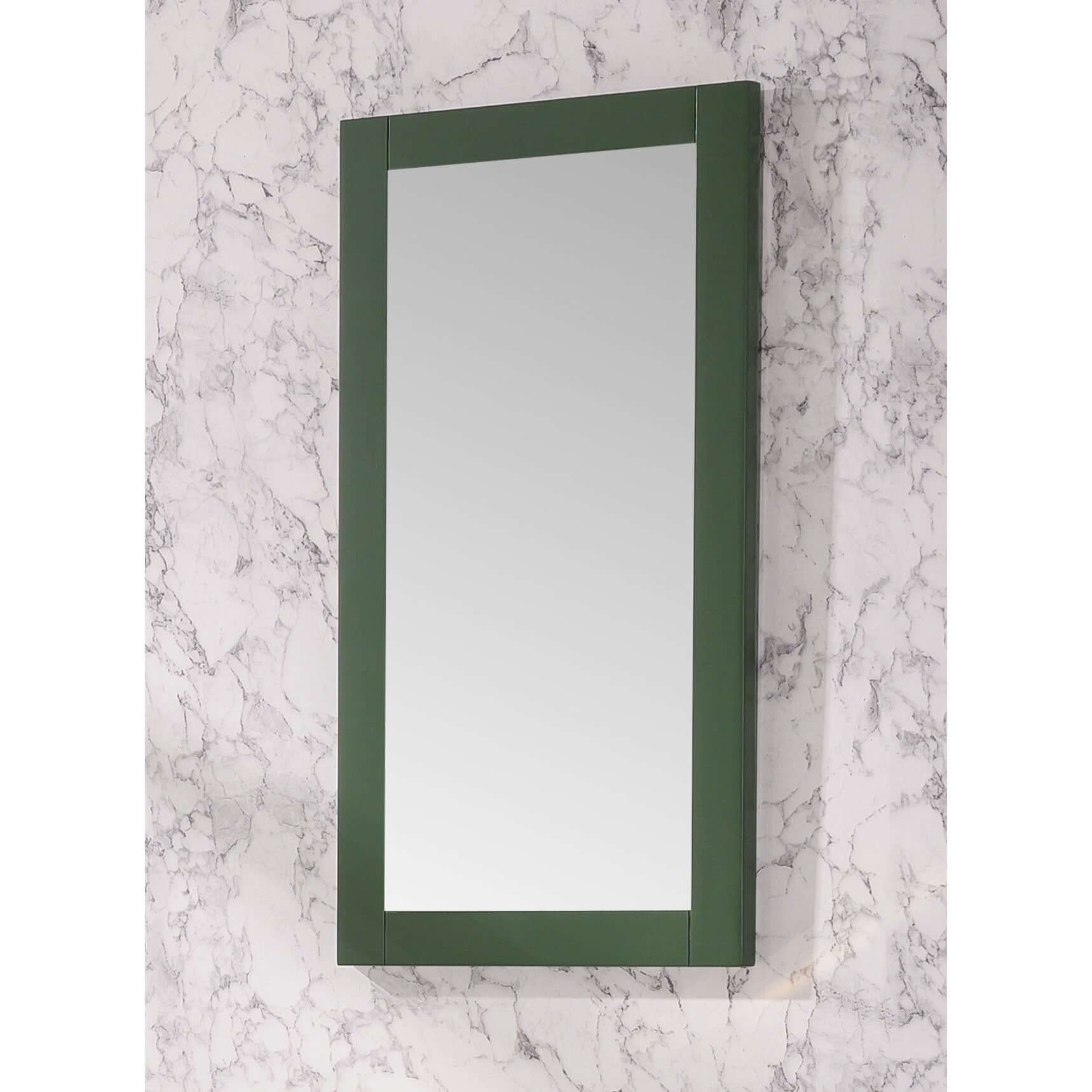 16" Pewter Green Mirror - WLF9018-VG-M