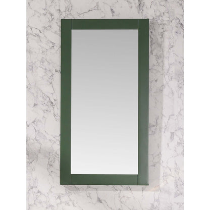 16" Pewter Green Mirror - WLF9018-VG-M